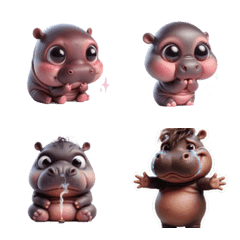 ฮิปโปสุดน่ารัก