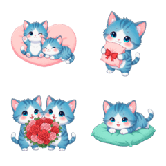 1年中 毎日使える あおねこ 日常