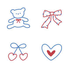 Cute and simple doodle emoji