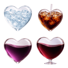 奢華液體愛心表情