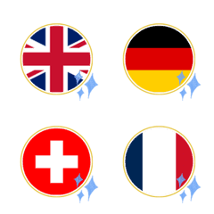 European Flags Sticker Collection
