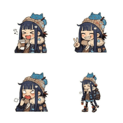 ใบหน้าแสดงอารมณ์ของสาวนักผจญภัย