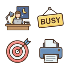 ไอคอนทำงาน อุปกรณ์สำนักงาน ประชุม