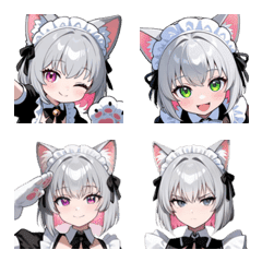 Cute Cat Maid Emoji