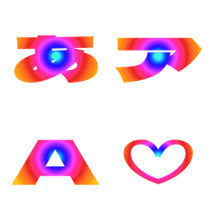 a-Emoji Deco Text(Kana/Alphanum) 2160