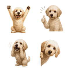 可愛い！ ラブラドゥードル 絵文字