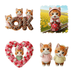 1年中 毎日使える パーカーねこ