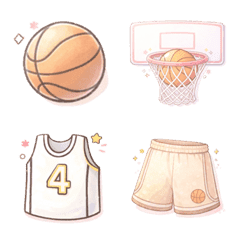 Mini basketball emoji Pastel