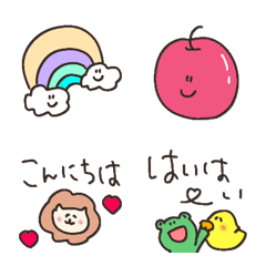 greeting fashionable colorful  emoji