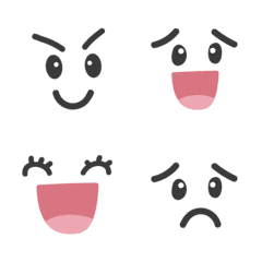 cute BW simple emoji