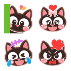 Cute black cats Emoji.