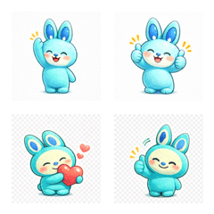 Blue rabbit daily emotions