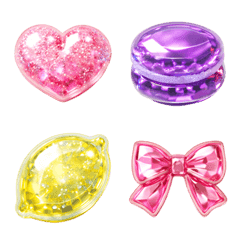 Glossy Jewel Motif Emoji