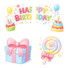 happy birthday cute birthday cake set2