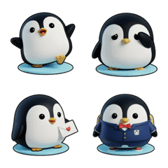 POOBI Baby Penguin Emoji