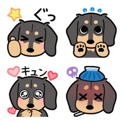 [Dachshund]emoji(blacktan/26A)