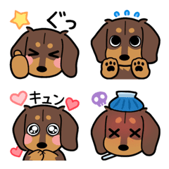 [Dachshund]emoji(Chocotan/26C)