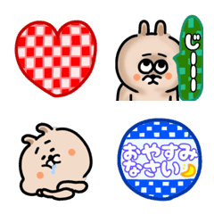 Colorful checked rabbit