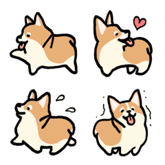 可愛いコーギーの絵文字2