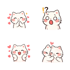 Cute Relax Cat Emoji Pack