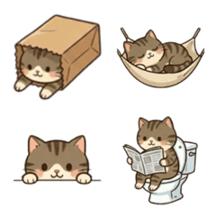 灰色の猫の日常