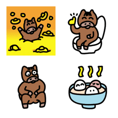 馬年 馬上大跳舞 新年快樂 諧音 表情貼