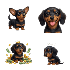 Wiggling Dachshund Emoji (ANM)