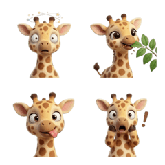 Wiggling Giraffe Emoji (ANM)