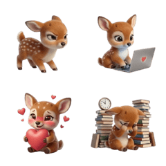 Wiggling Deer Emoji (ANM)