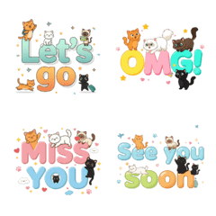 Cute Cat Daily & Work Chat text