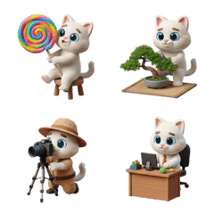 naughty lil white cat #4