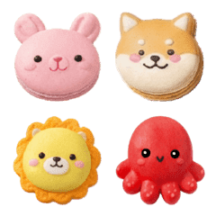 アニマル マカロン 絵文字 ②