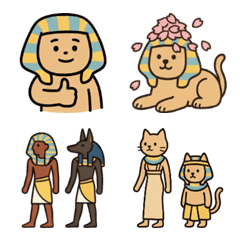 エジプト神と仲間たち年中使える絵文字