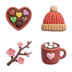 colorful and tactile 3D style February