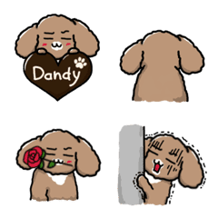 Dandy Toy Poodle Cute Emoji