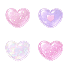 Jelly Heart Emoji Sparkling Deco Jelly