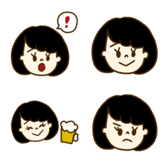 girls with various faces!