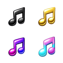 โน้ตดนตรี  3D (40 แบบ)