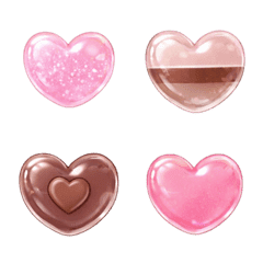 Jelly Heart Emoji Valentine Sweets
