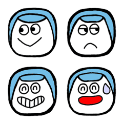 sanitary hat emoji blue