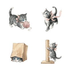 The Watercolor Kitten Collection