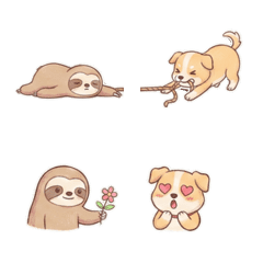 Sloth & Pup: Interactive Duos