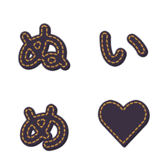 Handmade Stitch Letter Emoji DIY 017