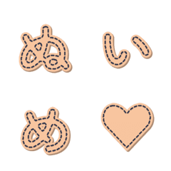 Emoji Huruf Jahitan Tangan DIY 021