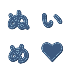อักษรปักเย็บมือ Letter Emoji 027