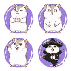 ขบวนพาเหรดอารมณ์ของแฮมสเตอร์ (สีม่วง)