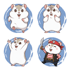 ขบวนพาเหรดแสดงอารมณ์ของแฮมสเตอร์ (สีฟ้า)