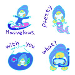 青い海の少女 ソラ(英語)