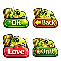 偷看青蛙 英文UI表情