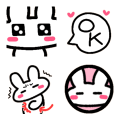 Dorky and cute bunny Emoji.